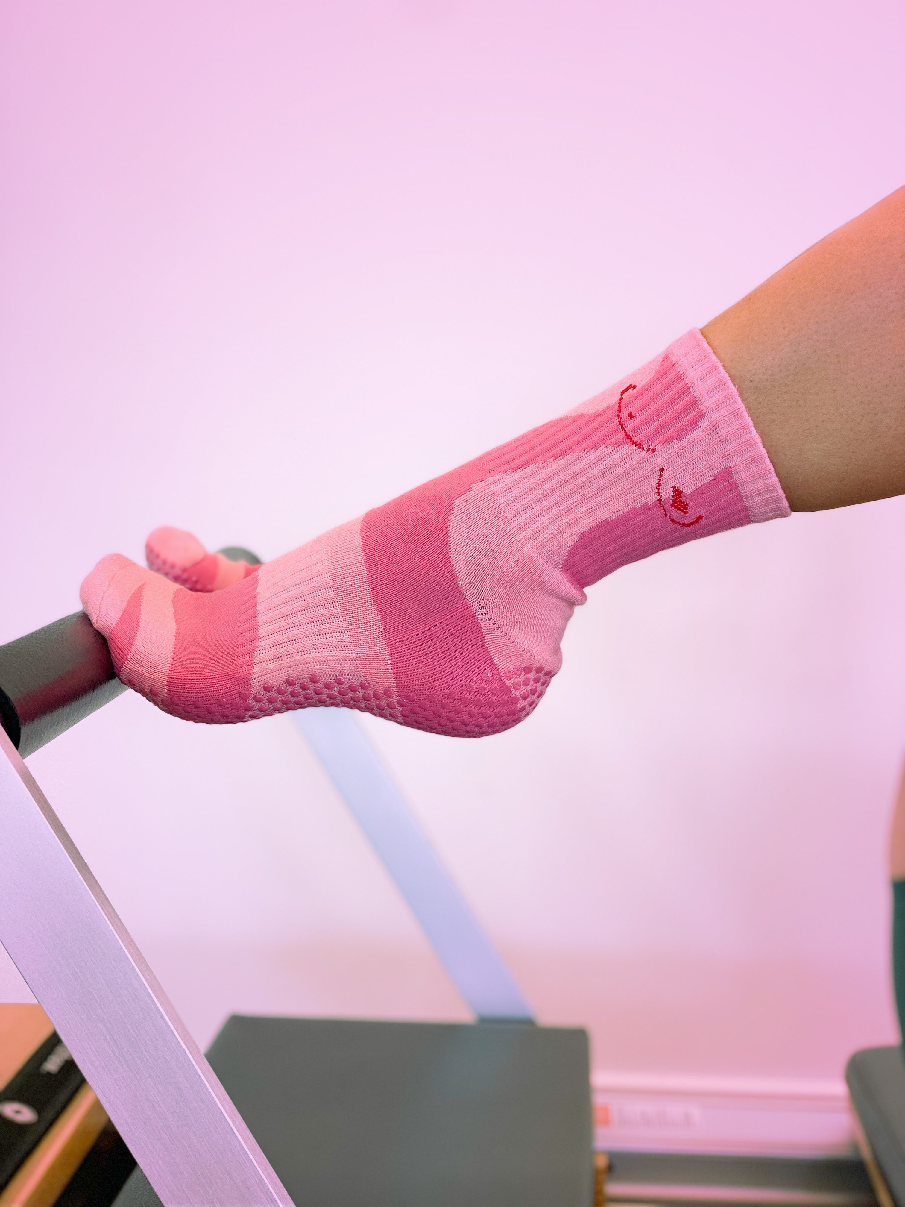 Shop Flow Peppy Pilates grip socks — premium non-slip Pilates socks from an Australian owned brand. Trusted by Pilates studios across Australia & New Zealand. 