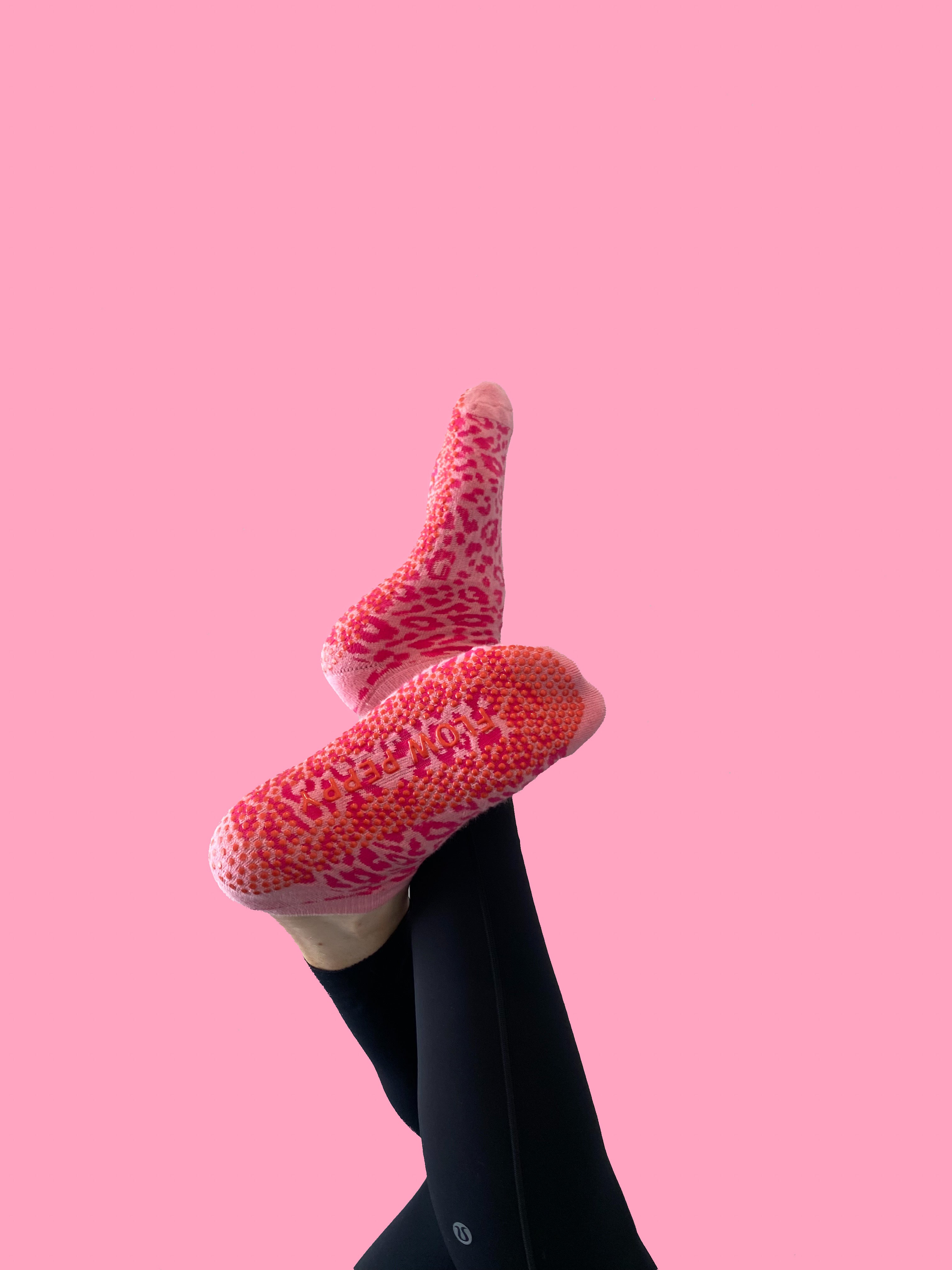 Shop Flow Peppy Pilates grip socks — premium non-slip Pilates socks from an Australian owned brand. Trusted by Pilates studios across Australia & New Zealand.