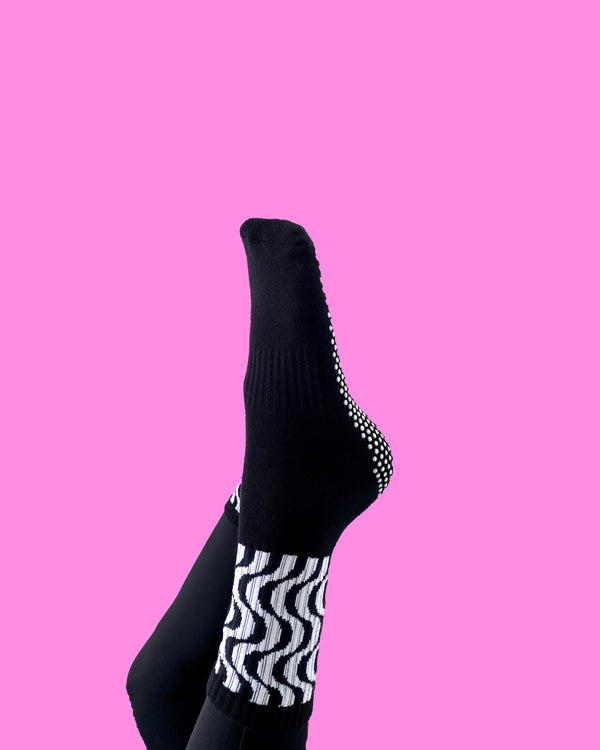 Shop Flow Peppy Pilates grip socks — premium non-slip Pilates socks from an Australian owned brand. Trusted by Pilates studios across Australia & New Zealand. 