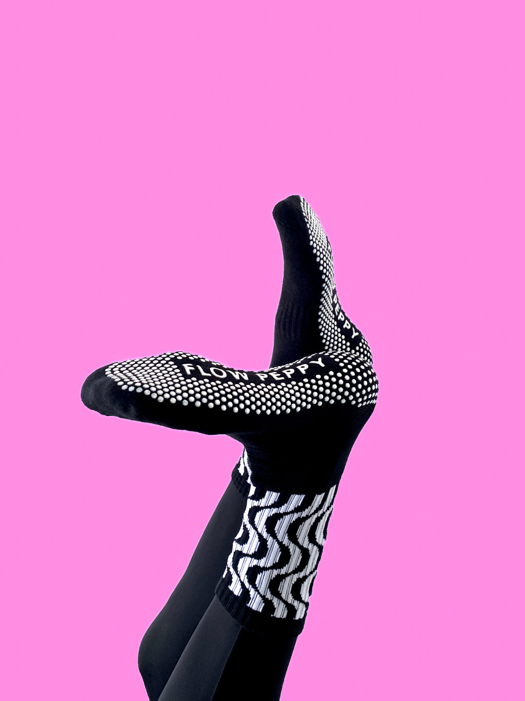 Shop Flow Peppy Pilates grip socks — premium non-slip Pilates socks from an Australian owned brand. Trusted by Pilates studios across Australia & New Zealand. 