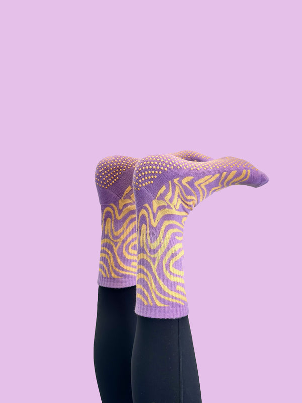 Shop Flow Peppy Pilates grip socks — premium non-slip Pilates socks from an Australian owned brand. Trusted by Pilates studios across Australia & New Zealand. 